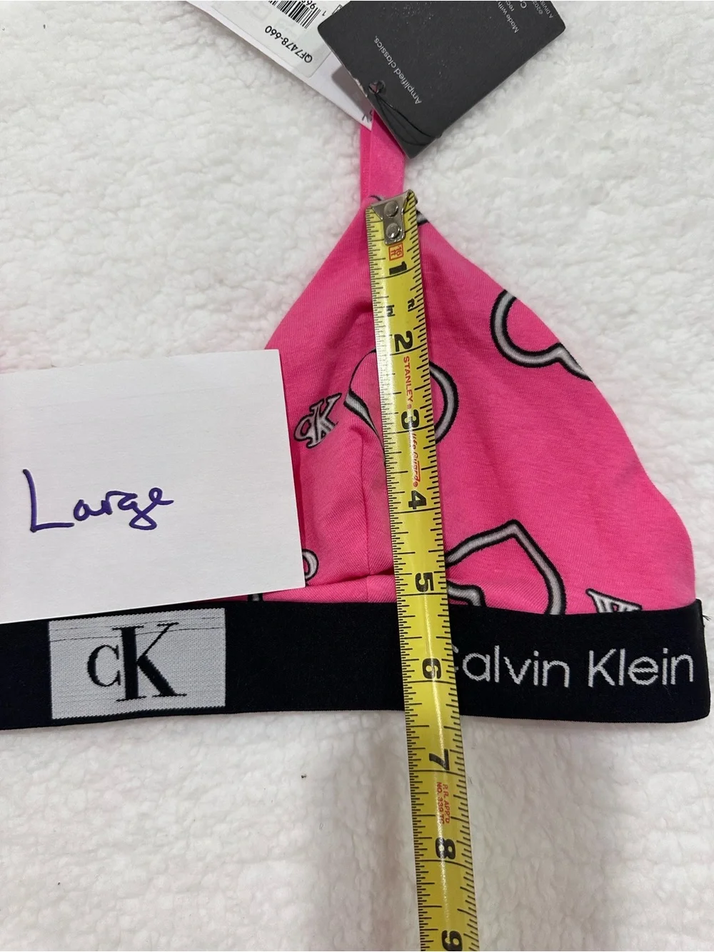 Calvin Klein Pink Triangle Bralette